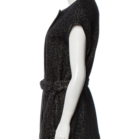 NWOT Tory Burch Sleeveless Wool Coat -US S - Picture 3 of 13